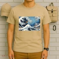 Capybara Great Wave Of Kanagawa T-Shirt thumb 6
