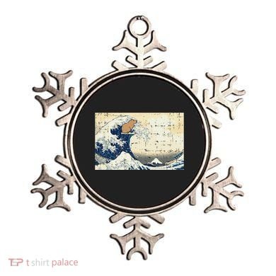 Capybara Great Wave Kanagawa Vintage Japanese Ornament