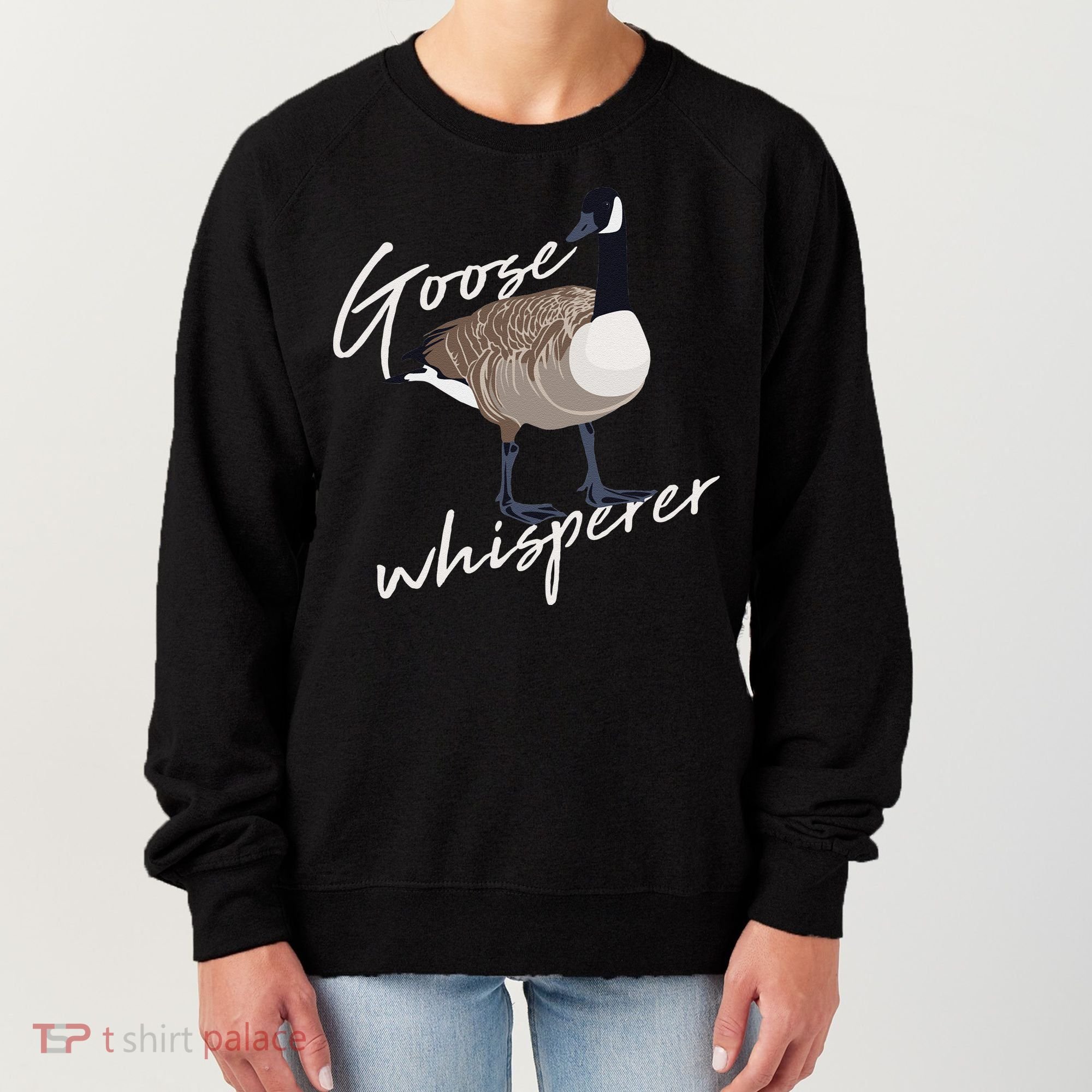 Canadian Goose Whisperer Funny Cute Bird Hunter Gift Animal Women's Sweatshirt