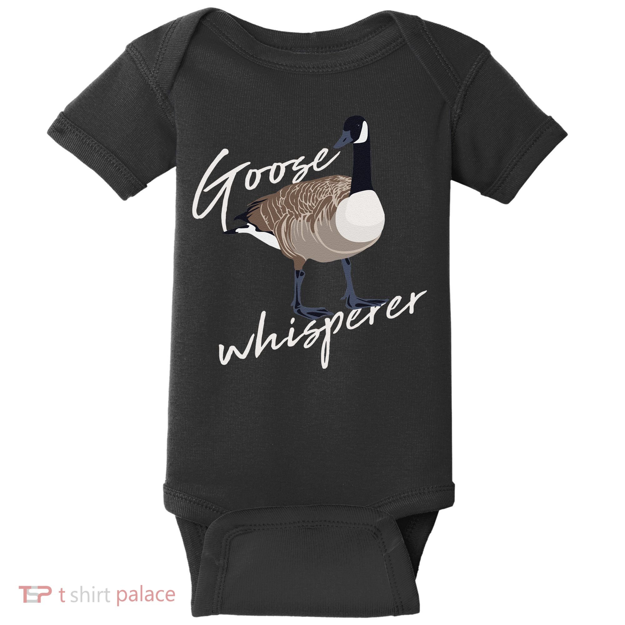 Canadian Goose Whisperer Funny Cute Bird Hunter Gift Animal Baby Bodysuit