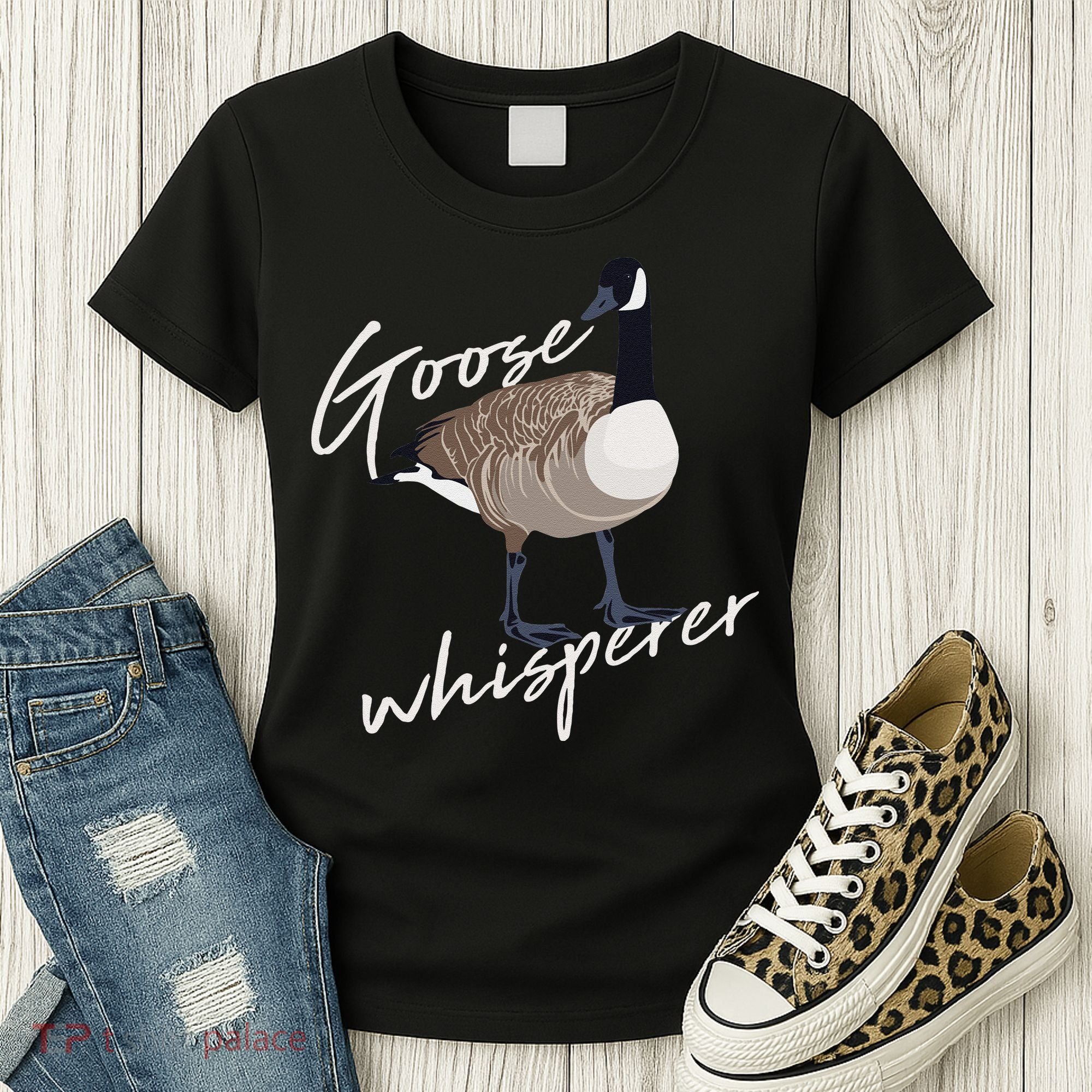 Canadian Goose Whisperer Funny Cute Bird Hunter Gift Animal Women's T-Shirt