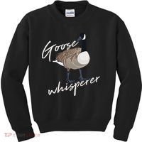 Canadian Goose Whisperer Funny Cute Bird Hunter Gift Animal Kids Sweatshirt thumb 0