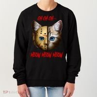 Ch Ch Ch Meow Meow Meow Cat Horror Movie Women's Sweatshirt thumb 0