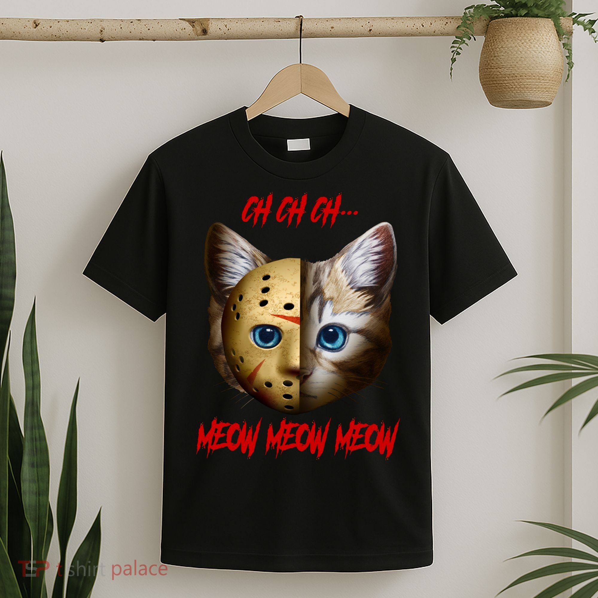 Ch Ch Ch Meow Meow Meow Cat Horror Movie T-Shirt