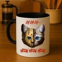 Ch Ch Ch Meow Meow Meow Cat Horror Movie Coffee Mug thumb 4