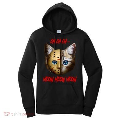 Ch Ch Ch Meow Meow Meow Cat Horror Movie Women's Hoodie