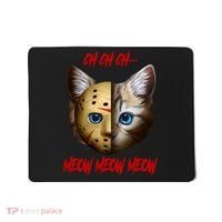Ch Ch Ch Meow Meow Meow Cat Horror Movie Mousepad thumb 0