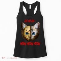 Ch Ch Ch Meow Meow Meow Cat Horror Movie Women's Tank Top thumb 0