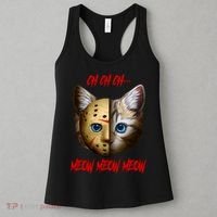 Ch Ch Ch Meow Meow Meow Cat Horror Movie Women's Tank Top thumb 3