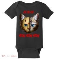 Ch Ch Ch Meow Meow Meow Cat Horror Movie Baby Bodysuit thumb 0