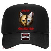 Ch Ch Ch Meow Meow Meow Cat Horror Movie Hat thumb 0