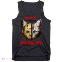Ch Ch Ch Meow Meow Meow Cat Horror Movie Tank Top thumb 0