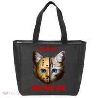 Ch Ch Ch Meow Meow Meow Cat Horror Movie Tote Bag thumb 0