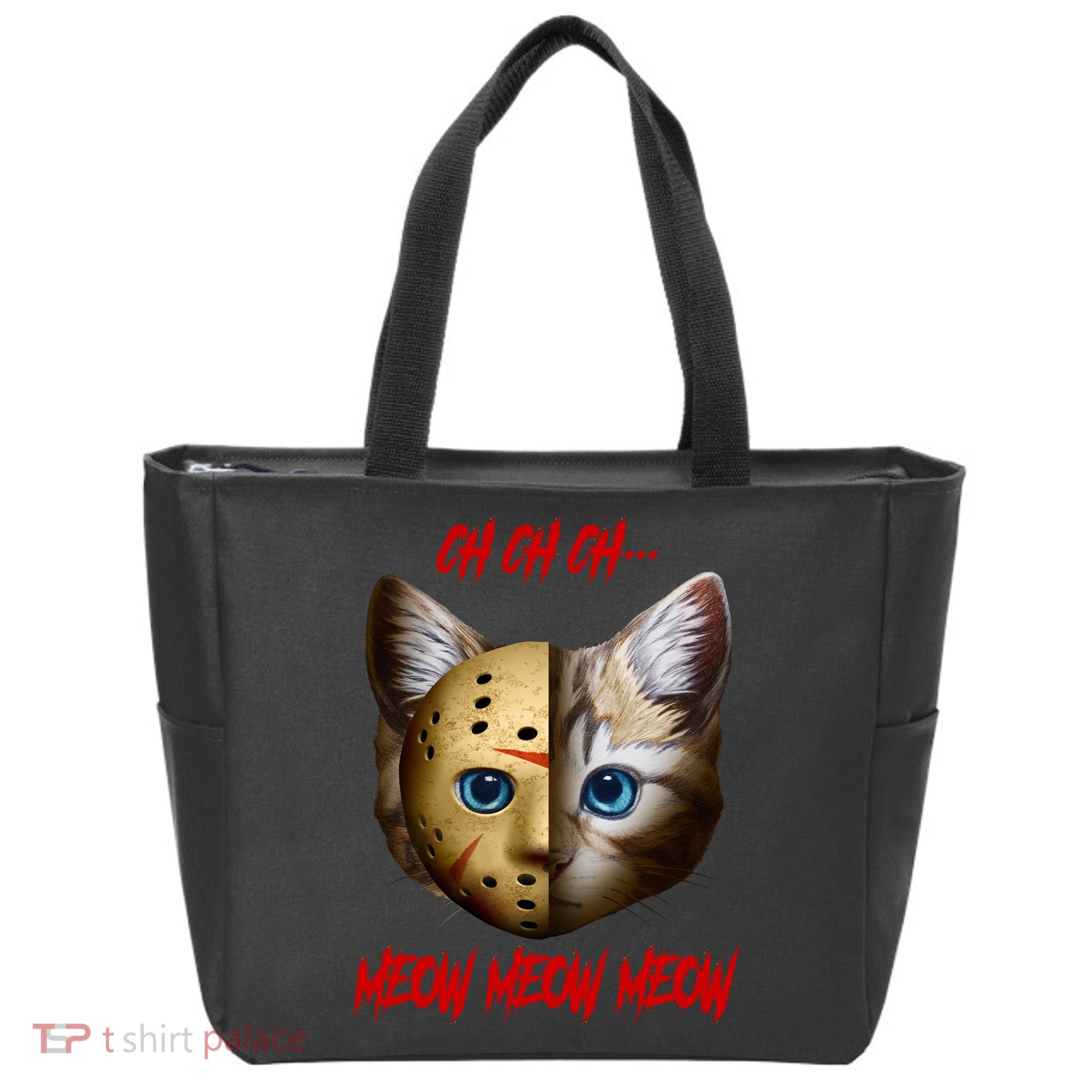 Ch Ch Ch Meow Meow Meow Cat Horror Movie Tote Bag