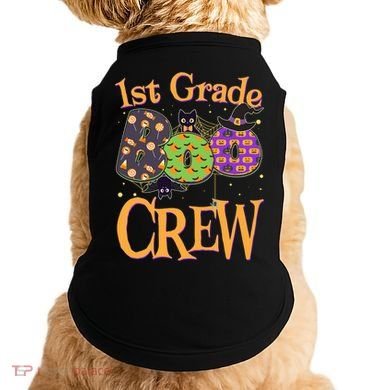 Cute Halloween 1st Grade Boo Crew Doggie Tank