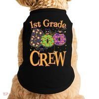 Cute Halloween 1st Grade Boo Crew Doggie Tank thumb 0