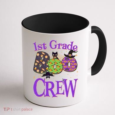 Cute Halloween 1st Grade Boo Crew Coffee Mug back