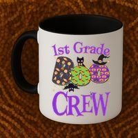 Cute Halloween 1st Grade Boo Crew Coffee Mug thumb 2