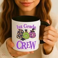 Cute Halloween 1st Grade Boo Crew Coffee Mug thumb 3