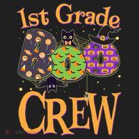 Cute Halloween 1st Grade Boo Crew Beanie thumb 2