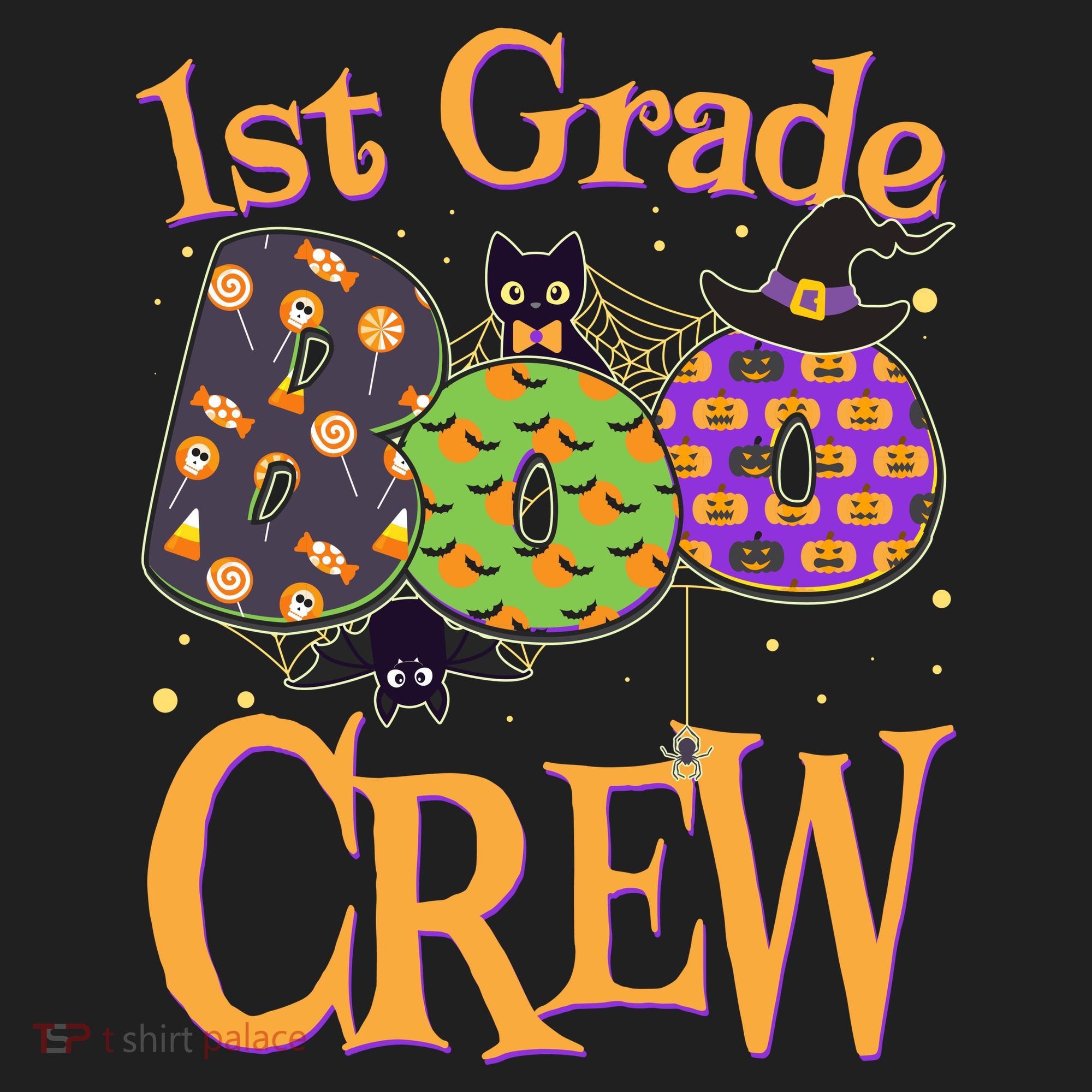 Cute Halloween 1st Grade Boo Crew Hat