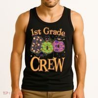Cute Halloween 1st Grade Boo Crew Tank Top thumb 3