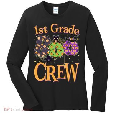 Cute Halloween 1st Grade Boo Crew Women's Long Sleeve Shirt