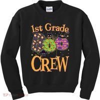 Cute Halloween 1st Grade Boo Crew Kids Sweatshirt thumb 0