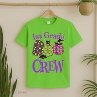 Cute Halloween 1st Grade Boo Crew T-Shirt thumb 2