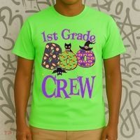 Cute Halloween 1st Grade Boo Crew T-Shirt thumb 3