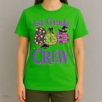 Cute Halloween 1st Grade Boo Crew T-Shirt thumb 4