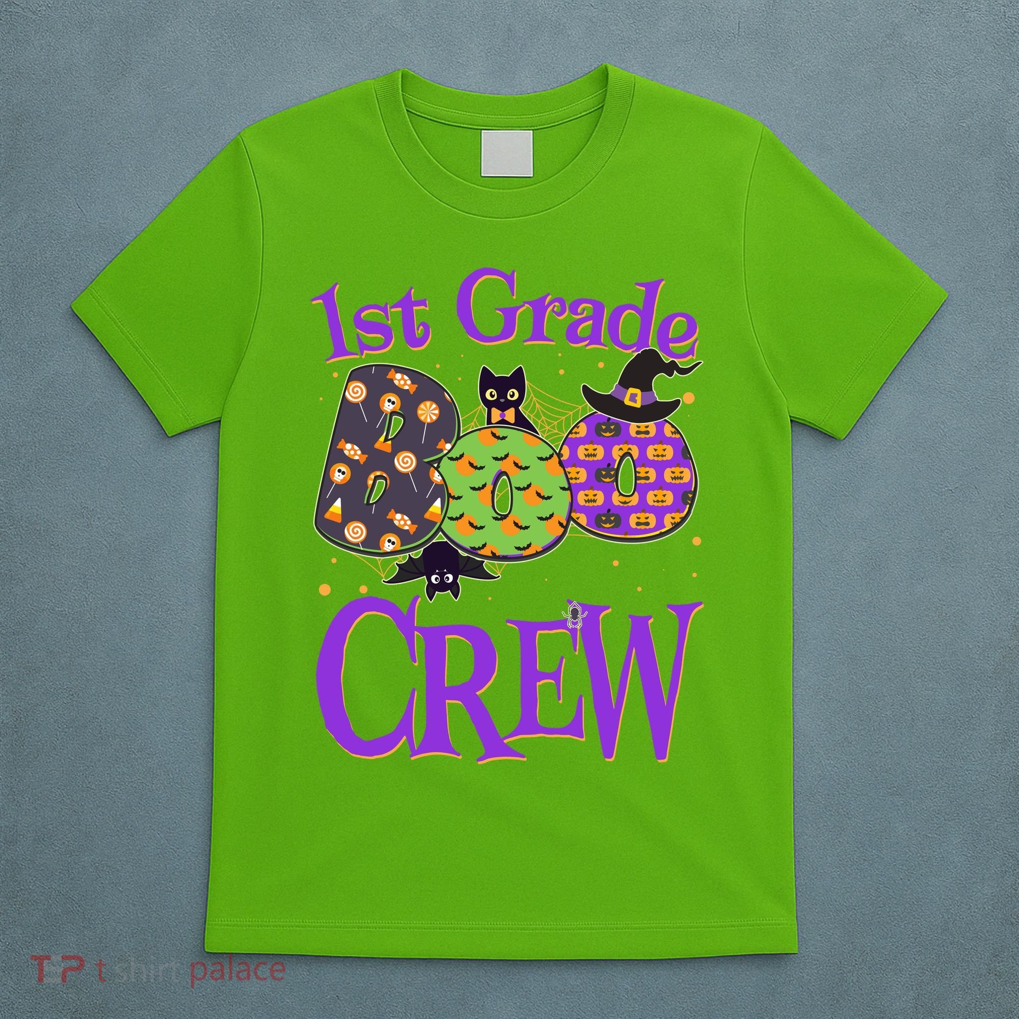 Cute Halloween 1st Grade Boo Crew T-Shirt