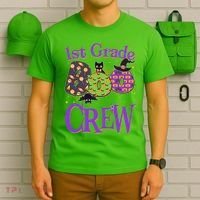 Cute Halloween 1st Grade Boo Crew T-Shirt thumb 6