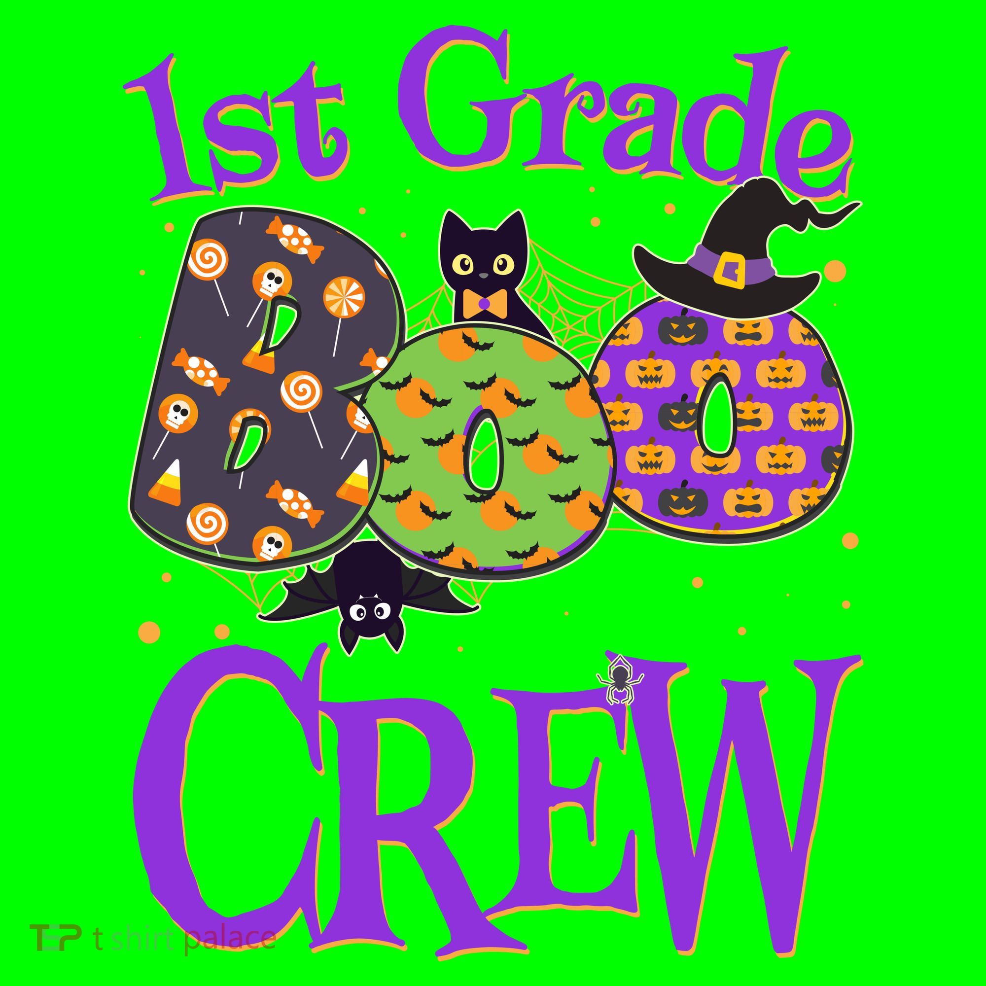 Cute Halloween 1st Grade Boo Crew Mousepad