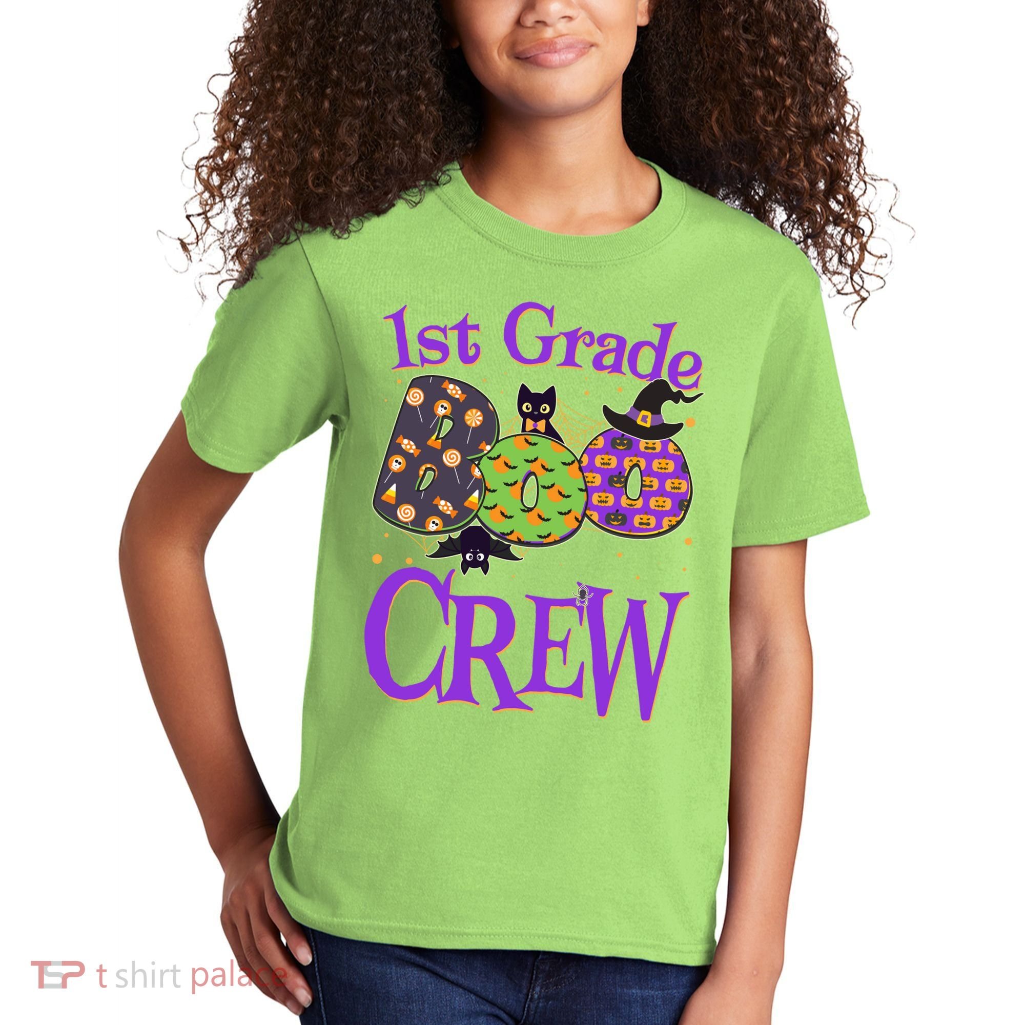 Cute Halloween 1st Grade Boo Crew Kids T-Shirt