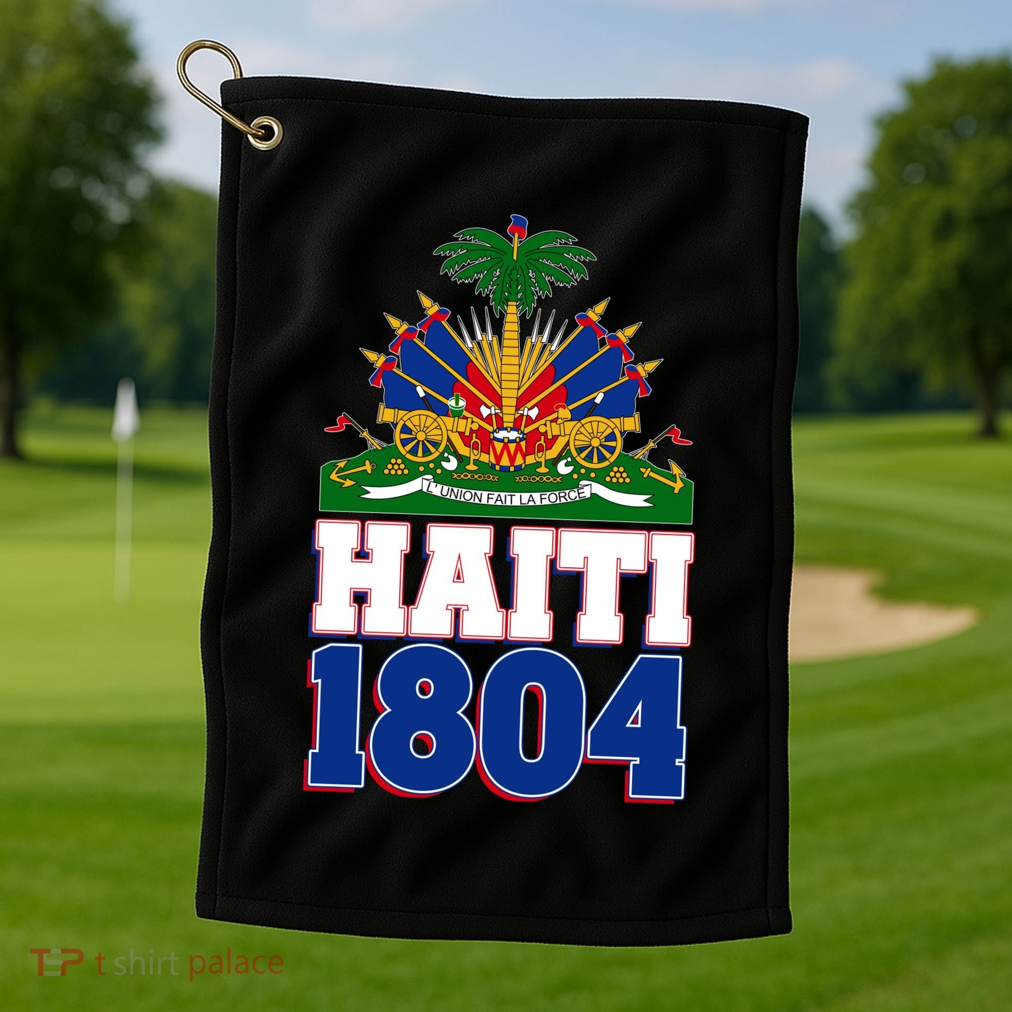 Celebrate Haiti 1804 Revolution Golf Towel