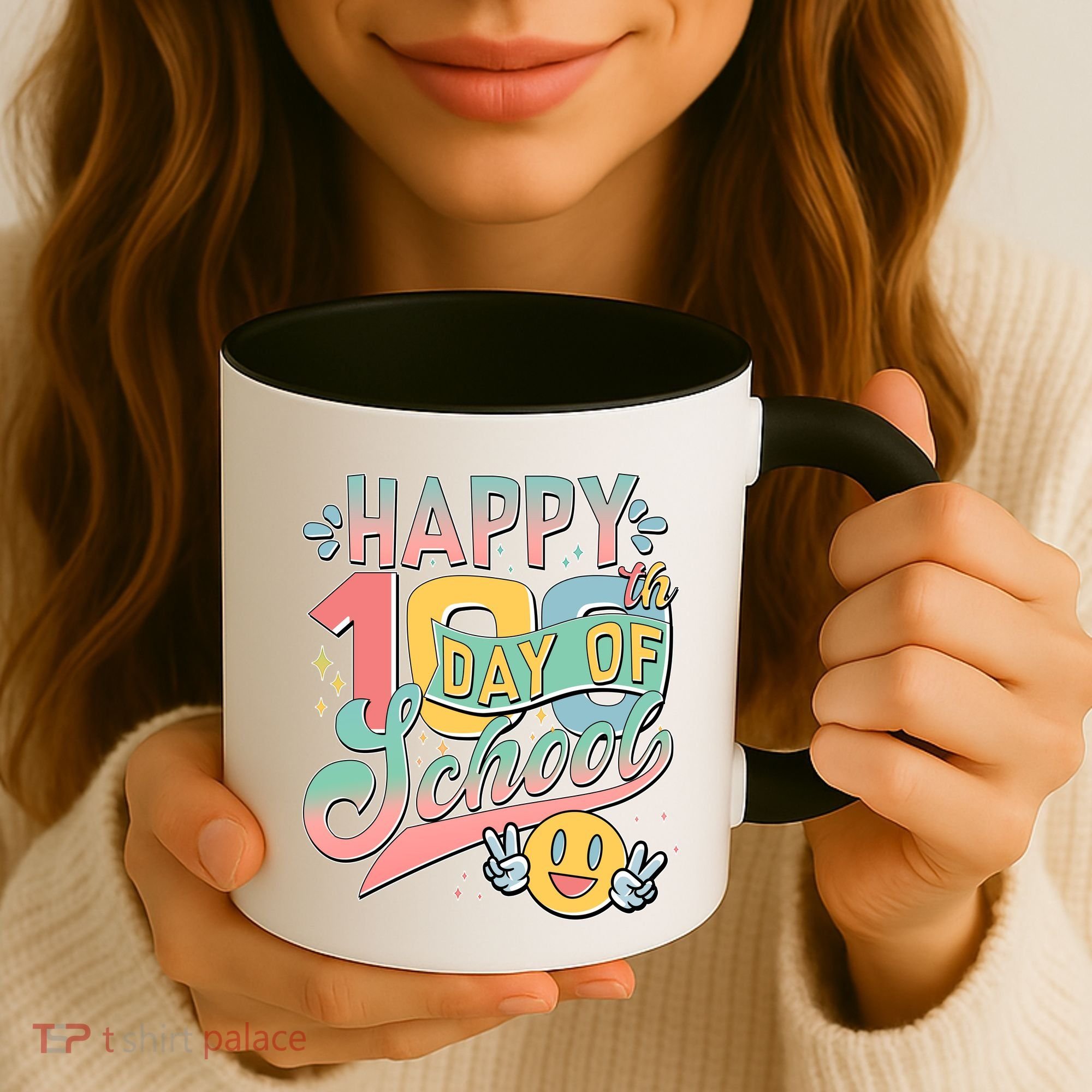 Cute Happy 100th Day Of School Coffee Mug