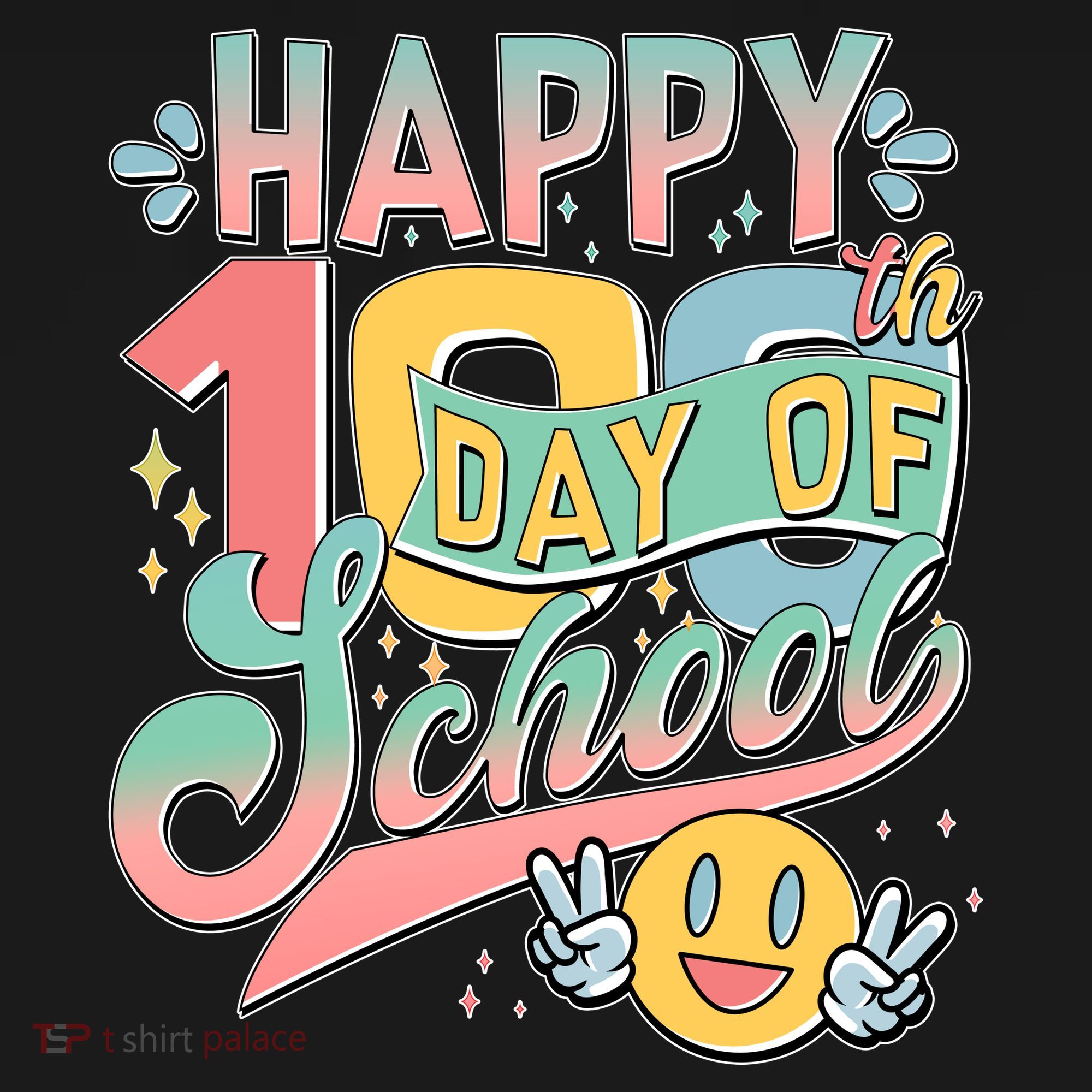 Cute Happy 100th Day Of School Ornament