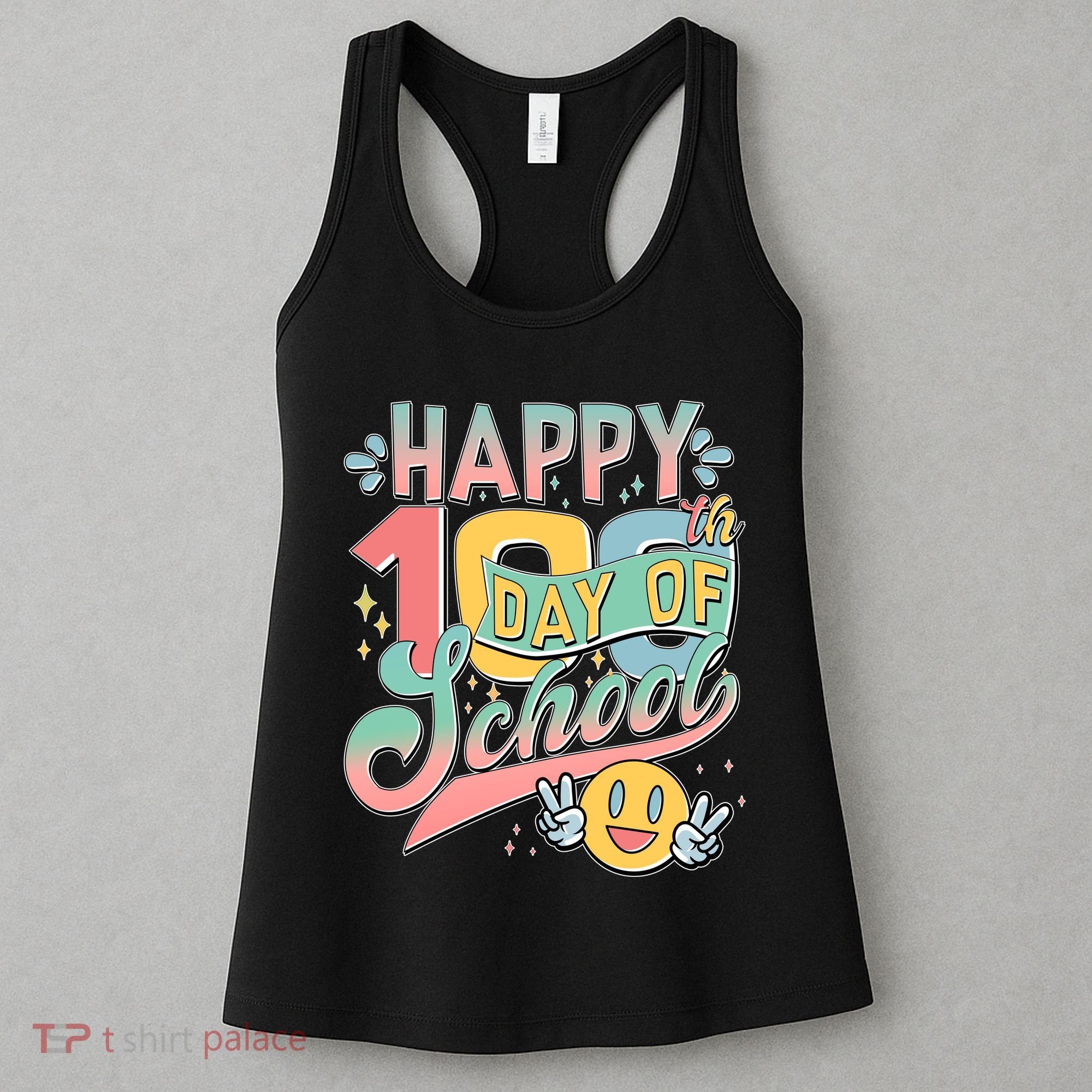 Cute Happy 100th Day Of School Women's Tank Top