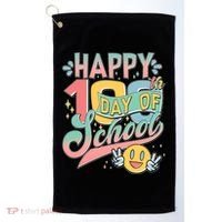 Cute Happy 100th Day Of School Golf Towel thumb 0