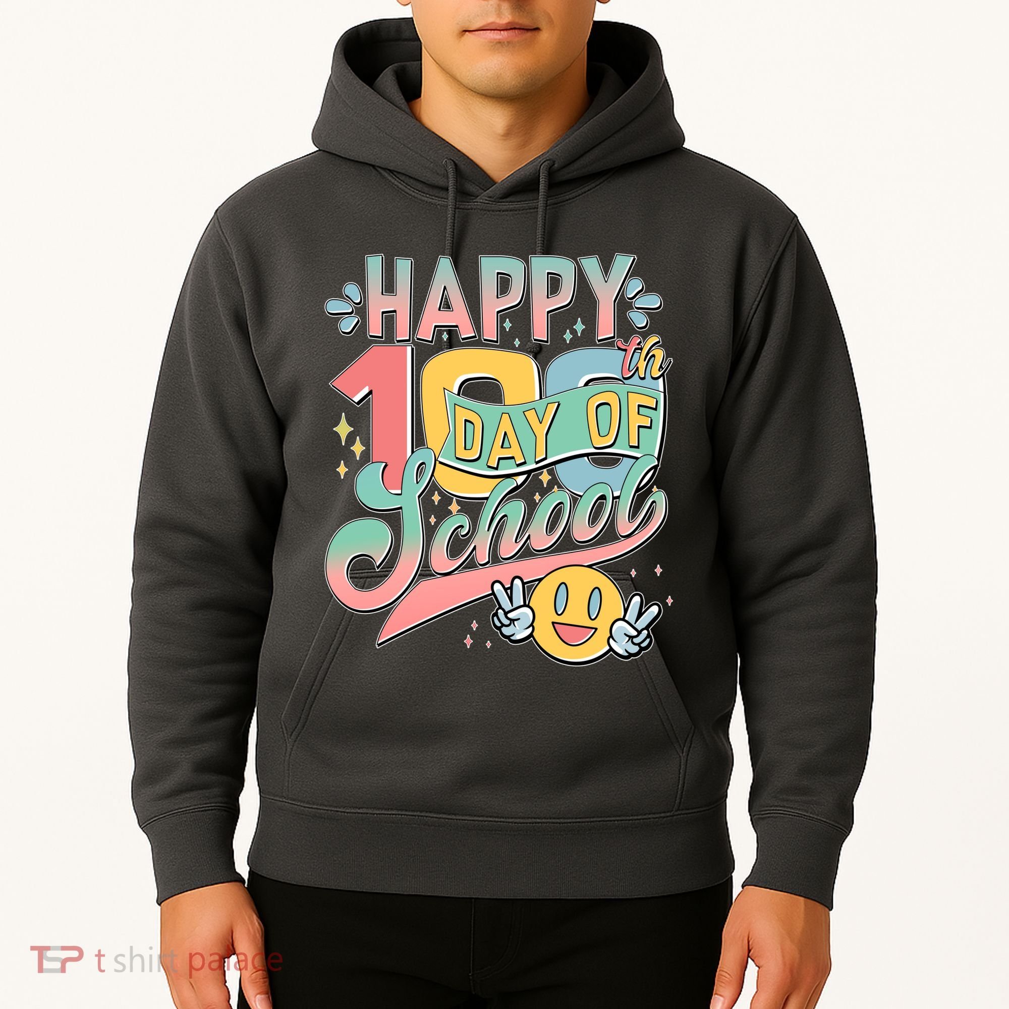 Cute Happy 100th Day Of School Hoodie