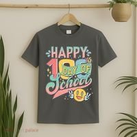Cute Happy 100th Day Of School T-Shirt thumb 2