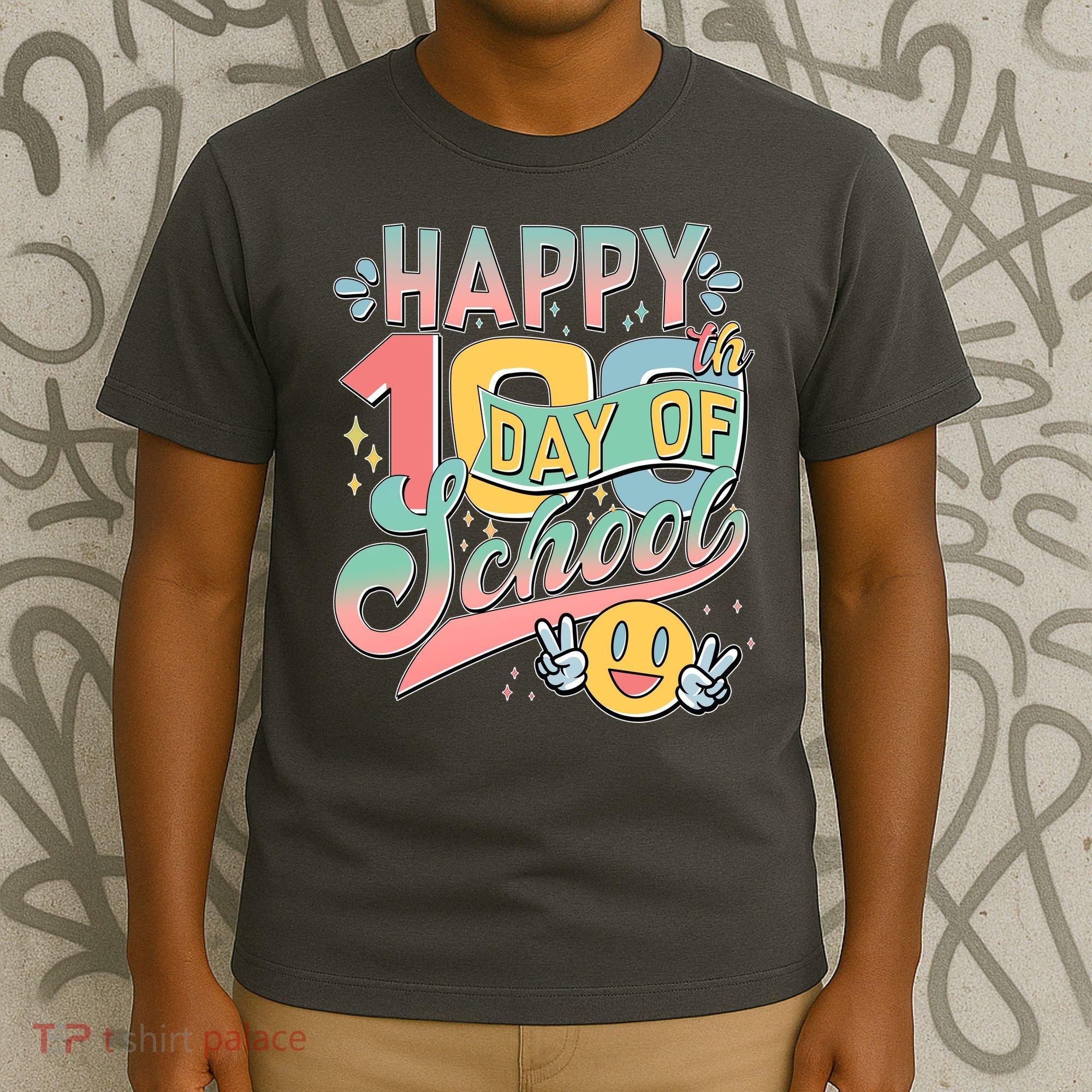 Cute Happy 100th Day Of School T-Shirt