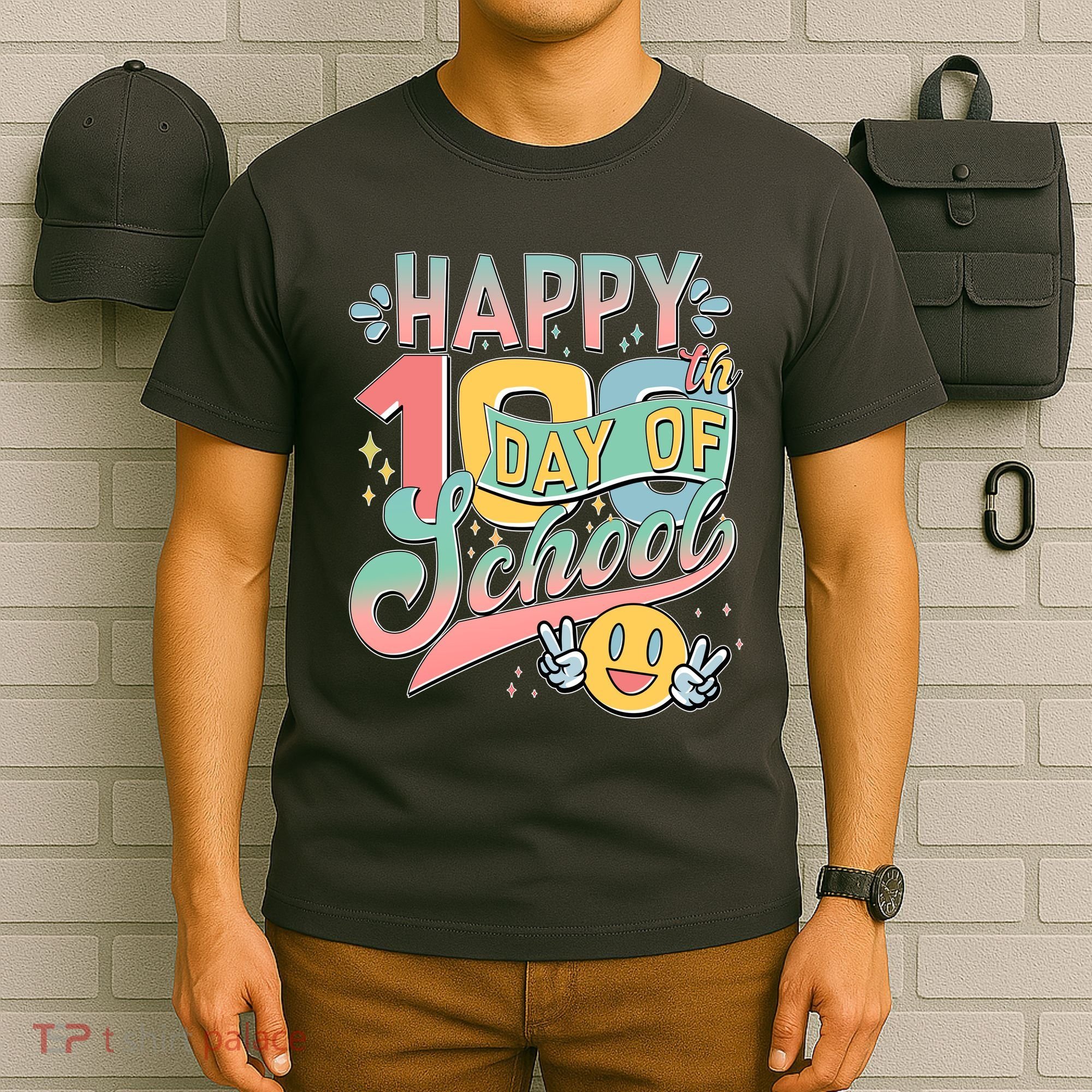 Cute Happy 100th Day Of School T-Shirt