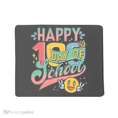 Cute Happy 100th Day Of School Mousepad