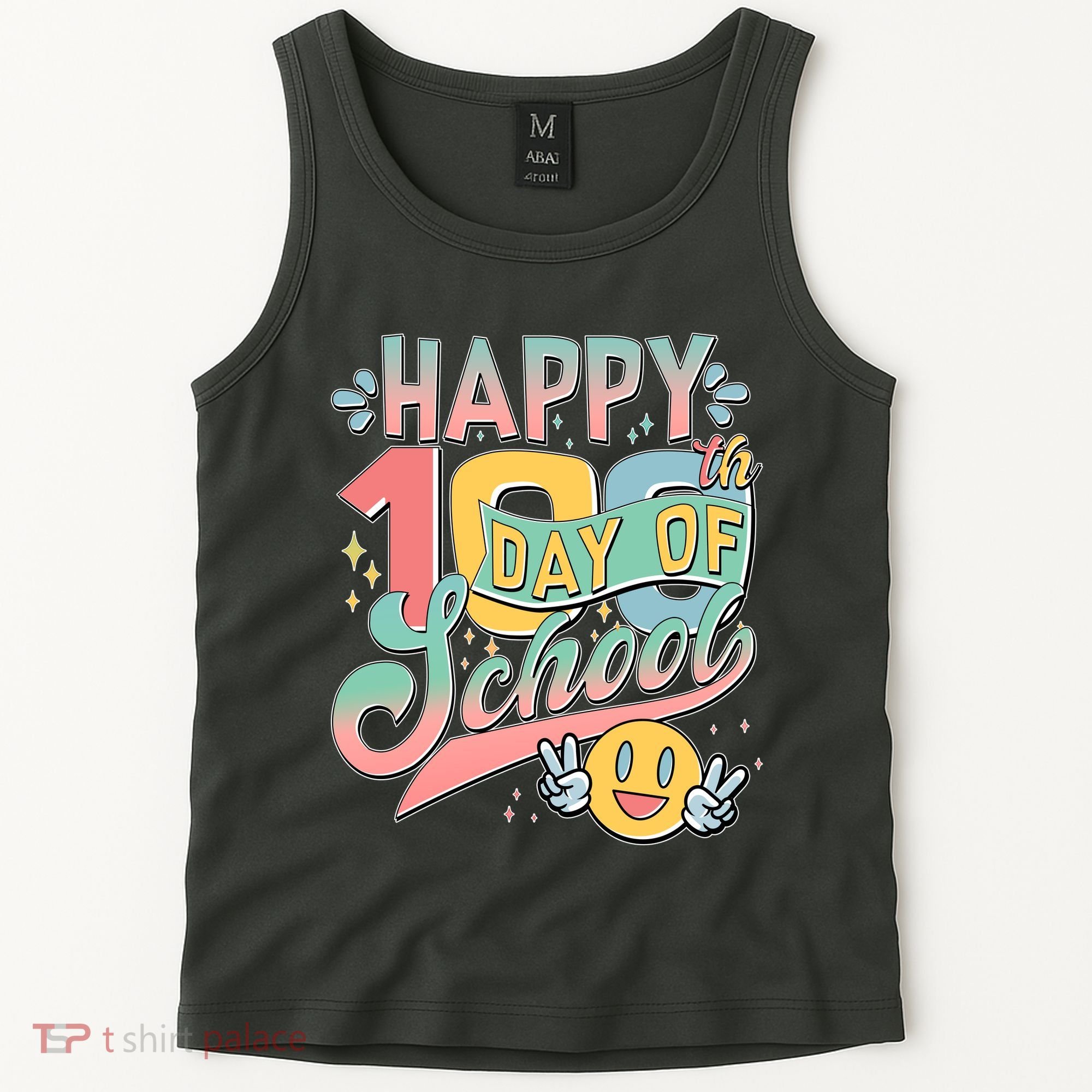 Cute Happy 100th Day Of School Tank Top