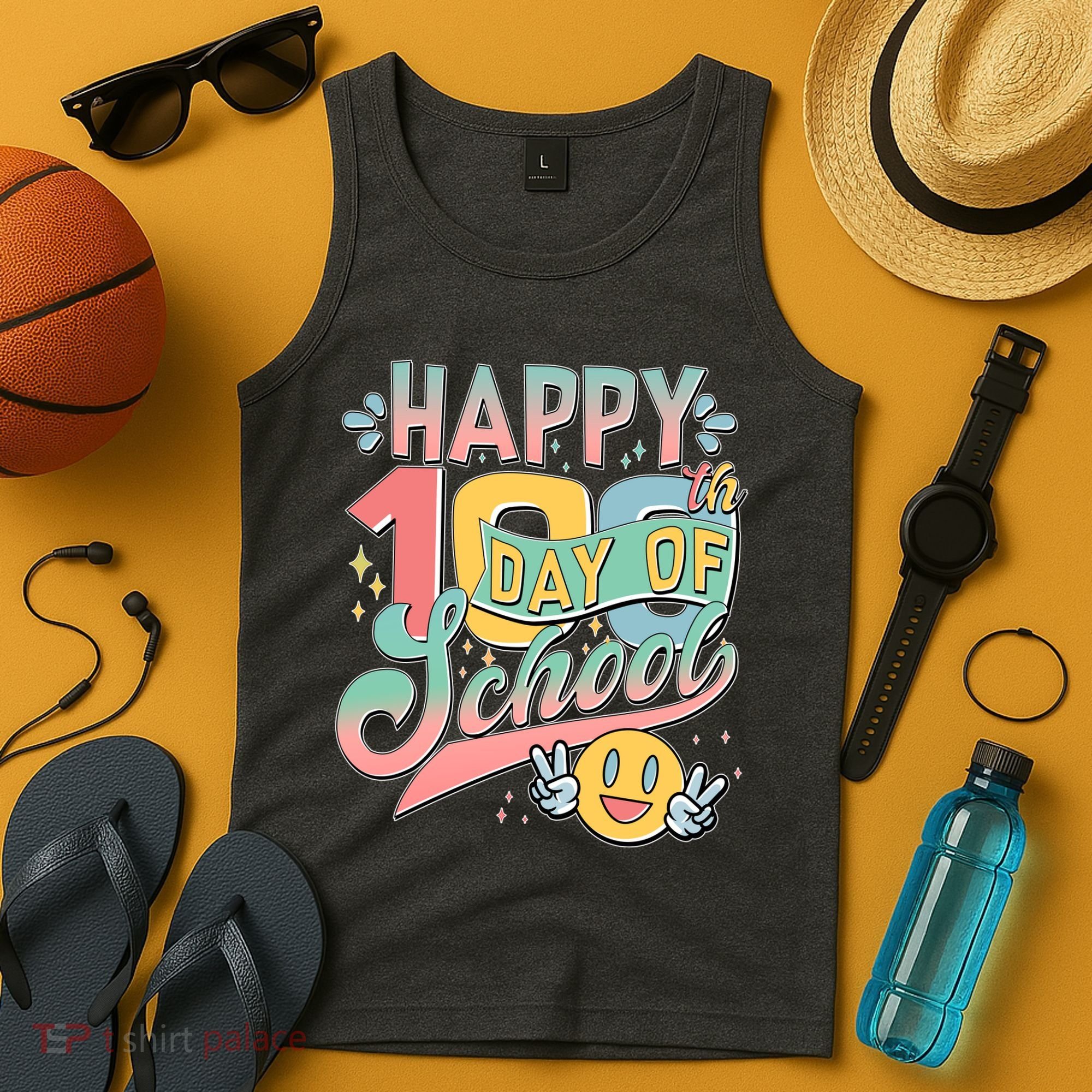 Cute Happy 100th Day Of School Tank Top