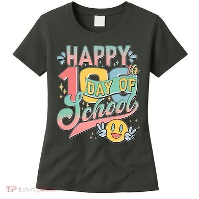 Cute Happy 100th Day Of School Women's T-Shirt