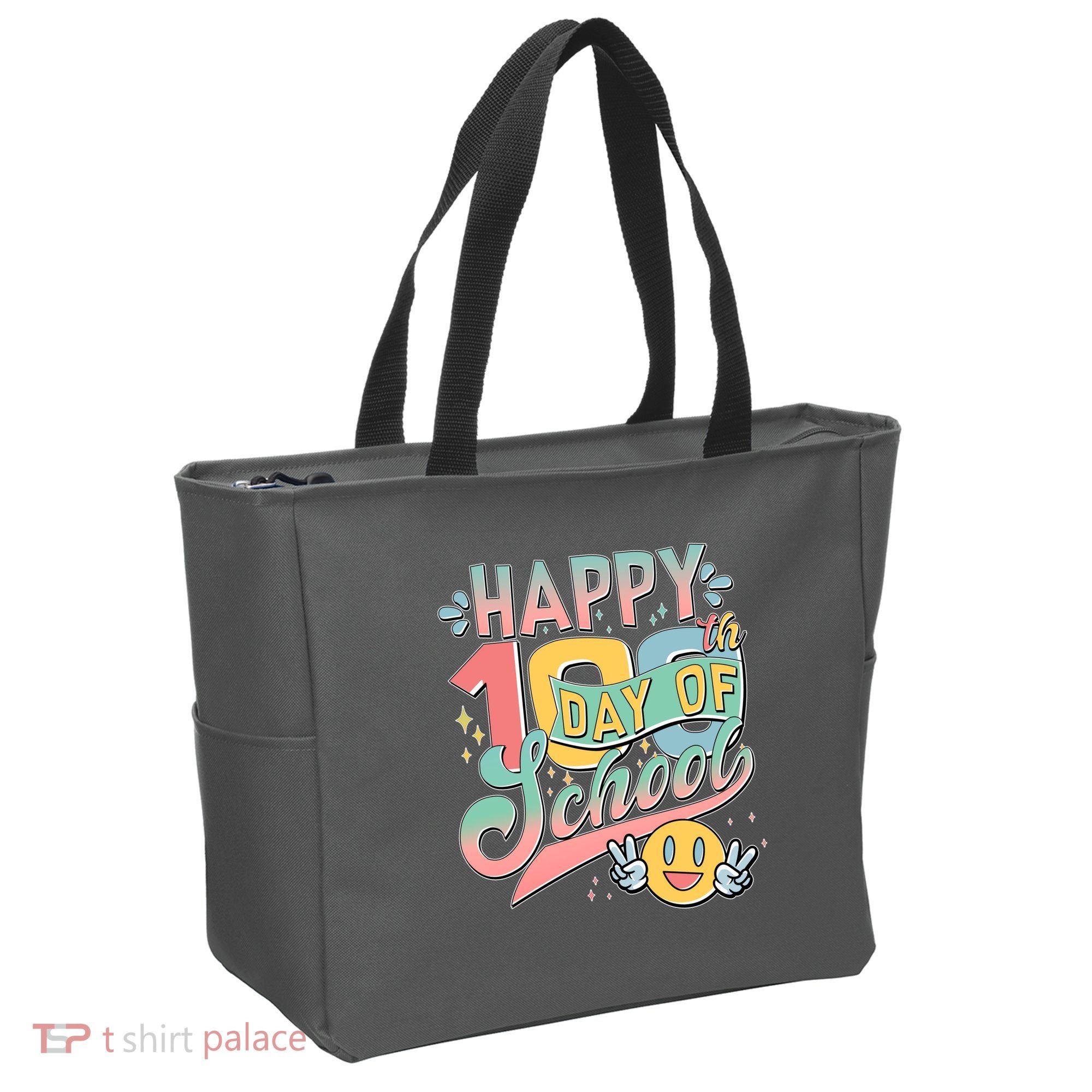 Cute Happy 100th Day Of School Tote Bag
