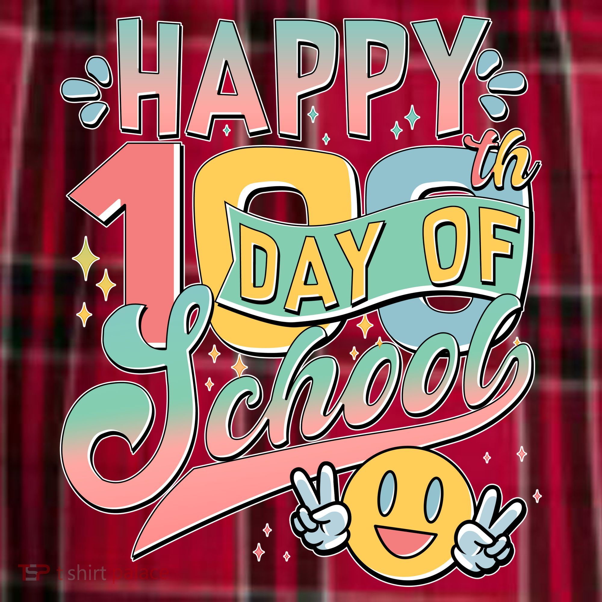 Cute Happy 100th Day Of School Men's Flannel Plaid Pajama Pants